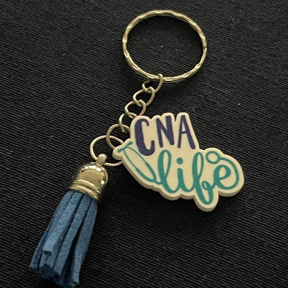 CNA Life Keychain with Blue Tassel - Picture 1 of 1